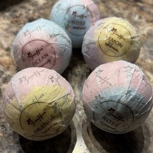 Beautifier Handmade Bath Bomb Set - Ocean, Lemon, Orange, Rose